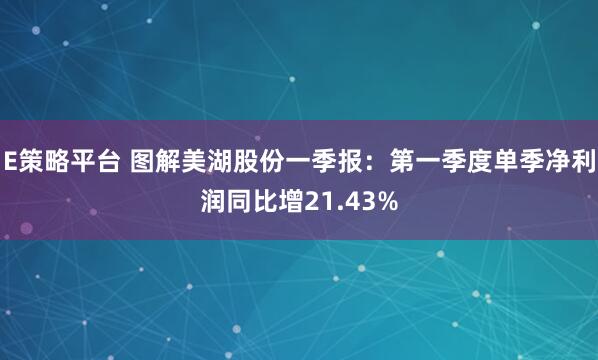 E策略平台 图解美湖股份一季报：第一季度单季净利润同比增21.43%